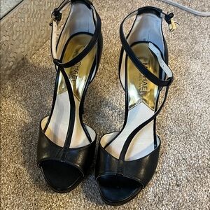 Michael Kors Black Strappy Heels
